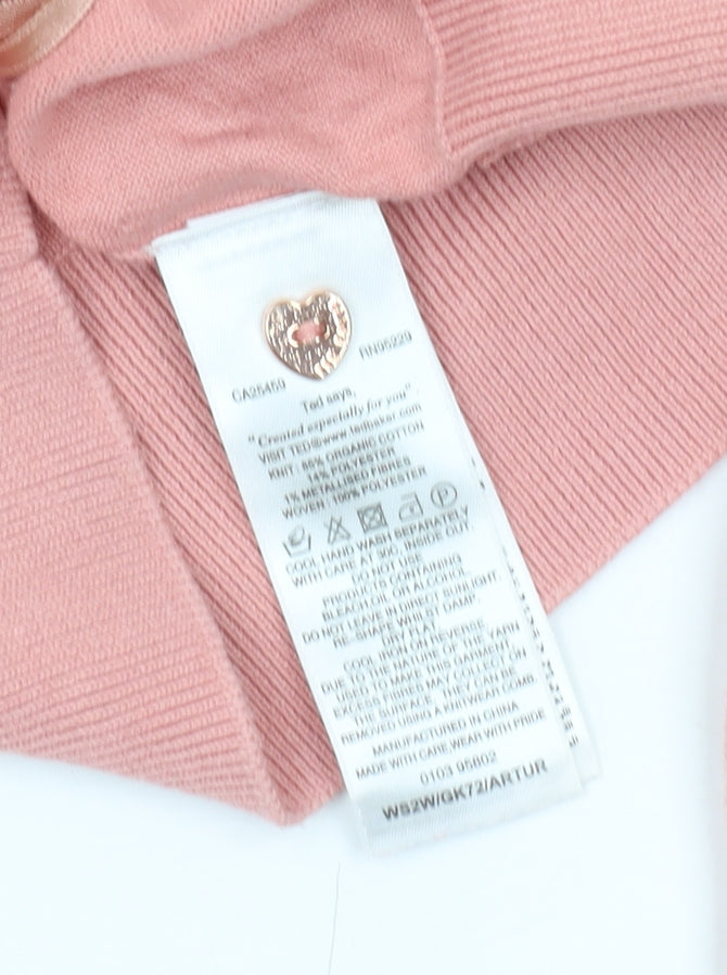 Ted Baker Women’s Pink Heart Cardigan Size 12