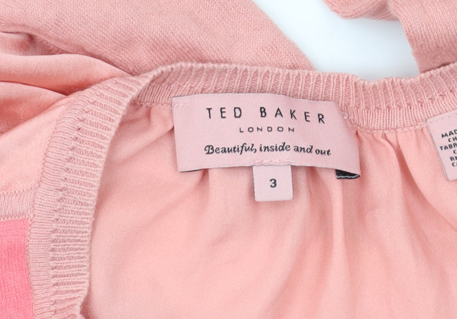 Ted Baker Women’s Pink Heart Cardigan Size 12