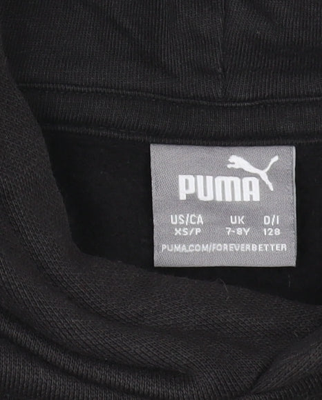 Puma Boys Black Pullover Hoodie 7-8 Years