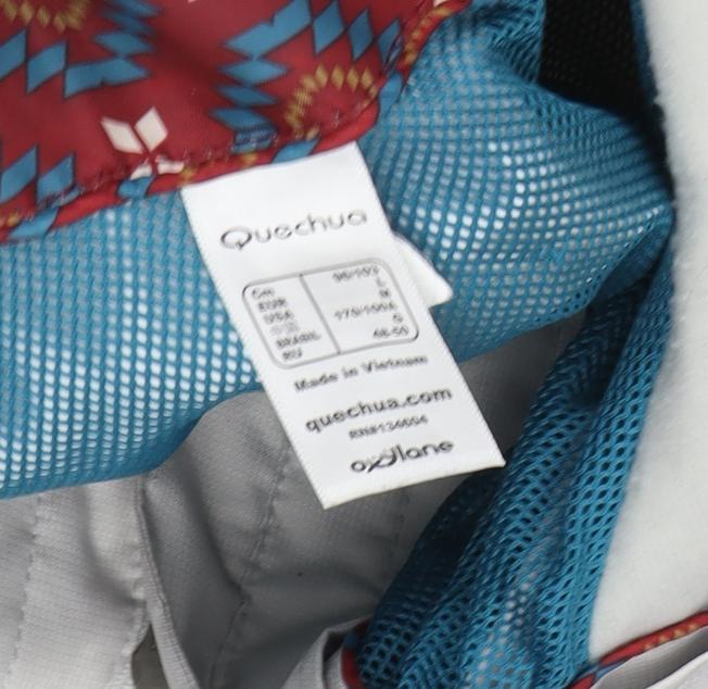 Quechua Women's Grey Waterproof Rain Coat - Size 8