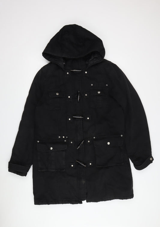 Dorothy Perkins Women's Black Parka Jacket Size 14