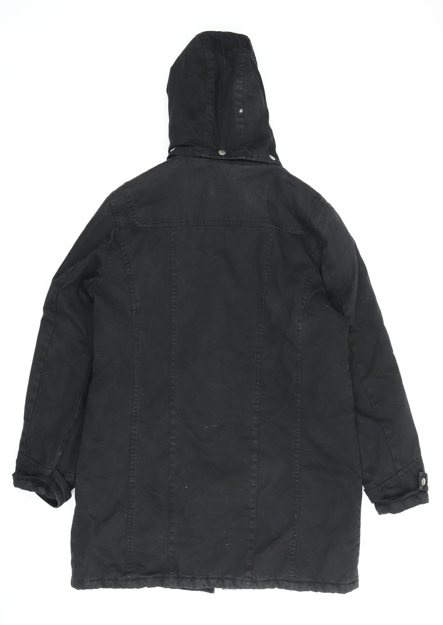 Dorothy Perkins Women's Black Parka Jacket Size 14