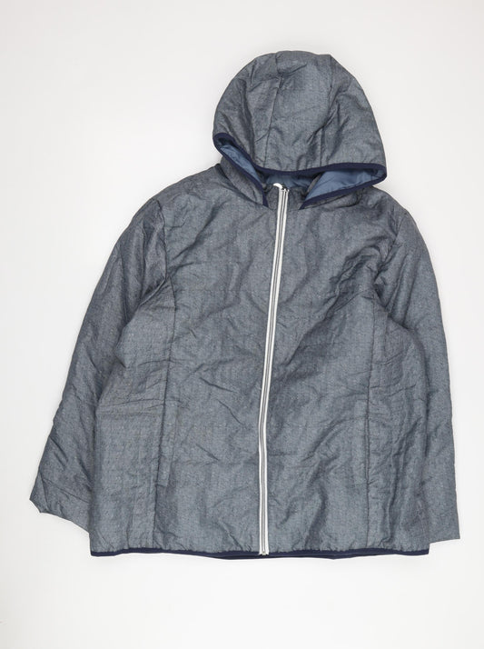 Nathalie Andersen Women's Grey Hooded Jacket Size S