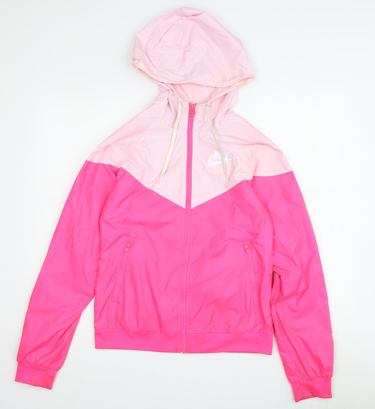 Nike Women's Pink XS Hooded Windbreaker Jacket
