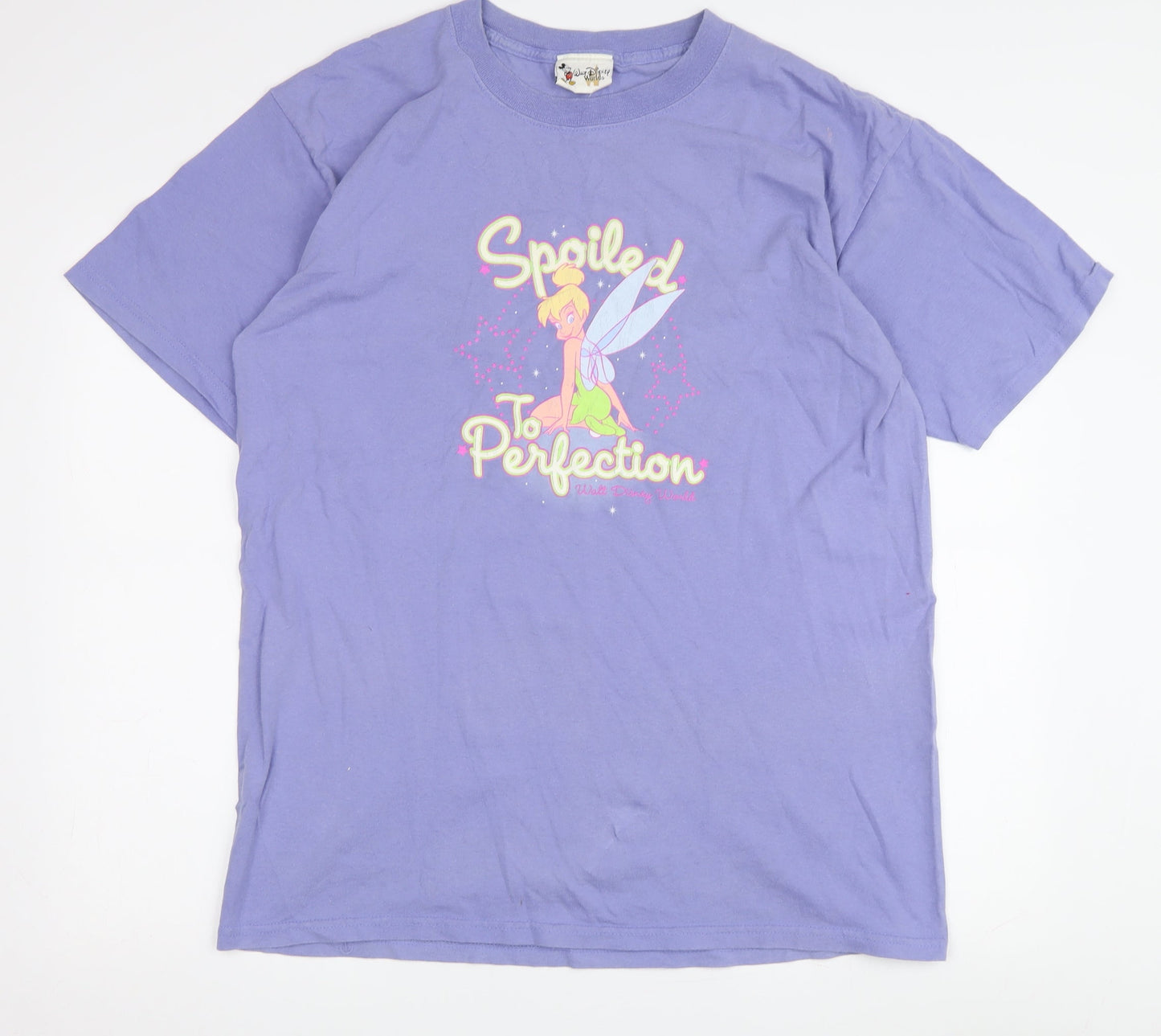 Disney Women's Purple T-Shirt L - Casual Cartoon Top