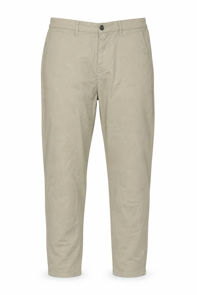 Front view of ASOS Design Men's Beige Chino Trousers, size L