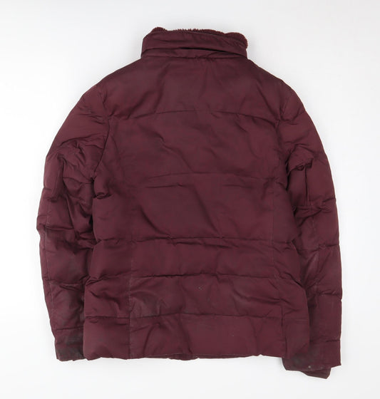 Marks and Spencer Women's Red Puffer Jacket Size 8