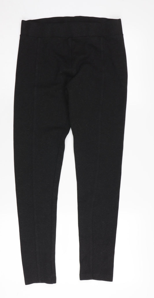 Laura Ashley Women's Black Ankle Leggings Size 10 Casual Wear