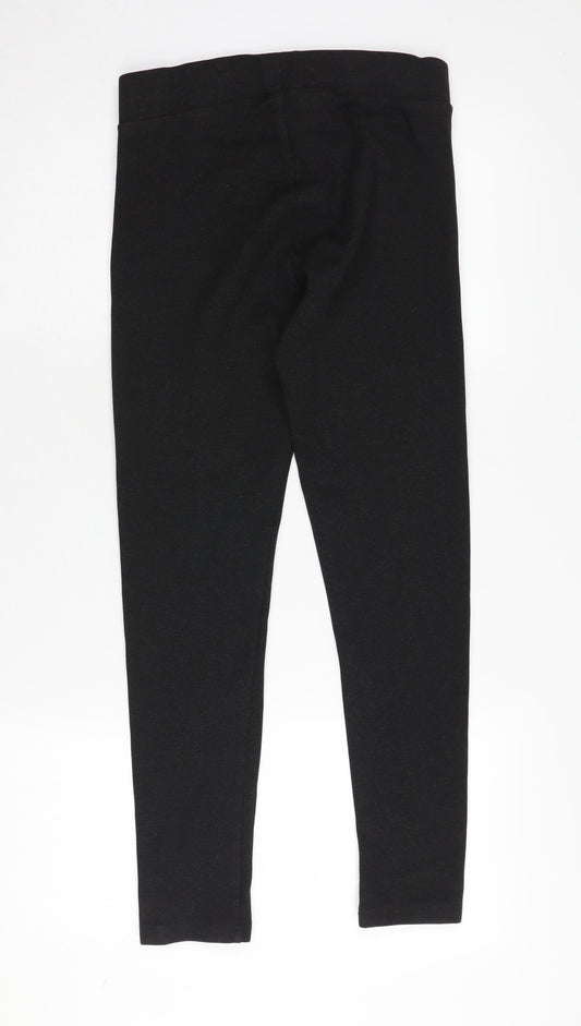 Laura Ashley Women's Black Ankle Leggings Size 10 Casual Wear