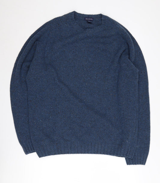 Gant Men's Blue Pullover Jumper XL - Wool Knit