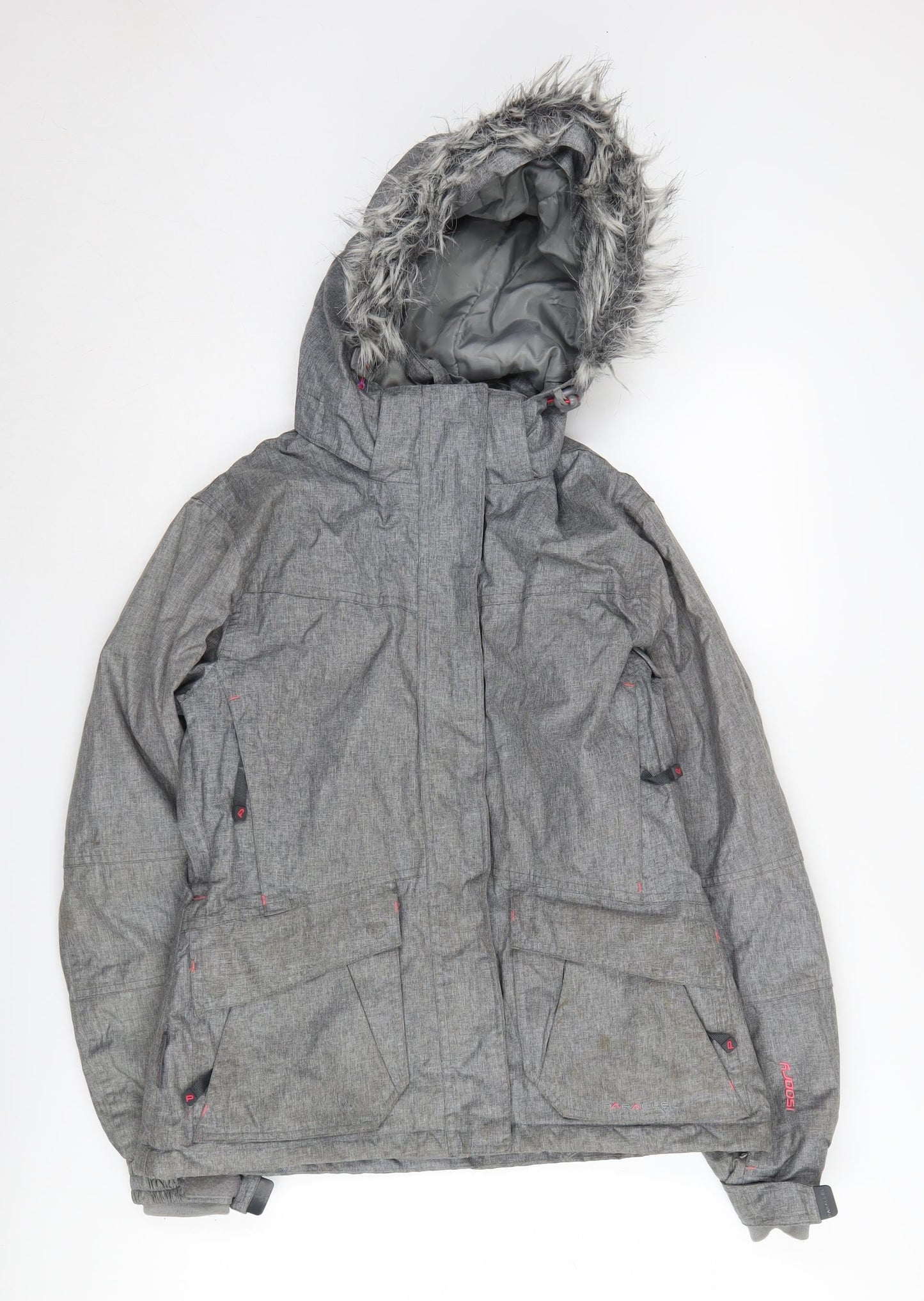 Parallel Women's Grey Ski Jacket Size 8 Waterproof