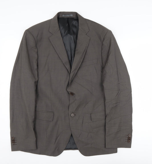 Calvin Klein Men's Grey Wool Blazer - Size 52