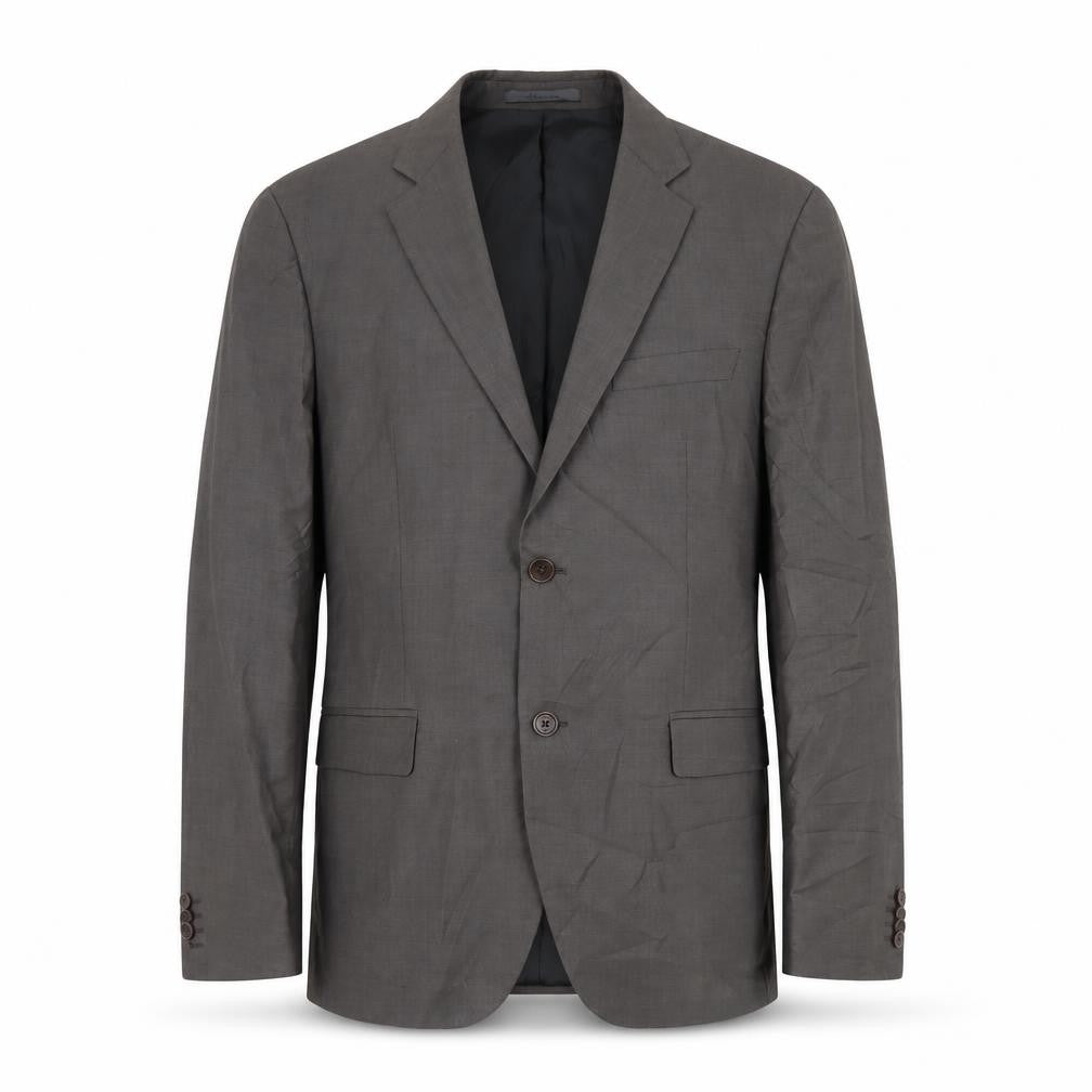 Mens 42 Chest Regular Calvin Klein Grey Two-Button Blazer
