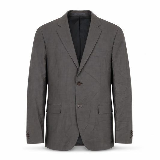 Mens 42 Chest Regular Calvin Klein Grey Two-Button Blazer