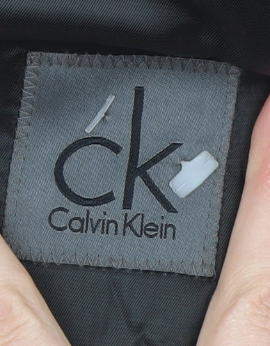 Calvin Klein Men's Grey Wool Blazer - Size 52