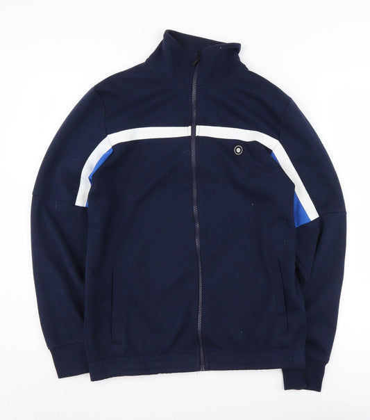 Jack & Jones Men's Blue Bomber Jacket, Size S