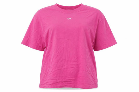 Womens UK Size M Nike Pink 100% Cotton T-Shirt
