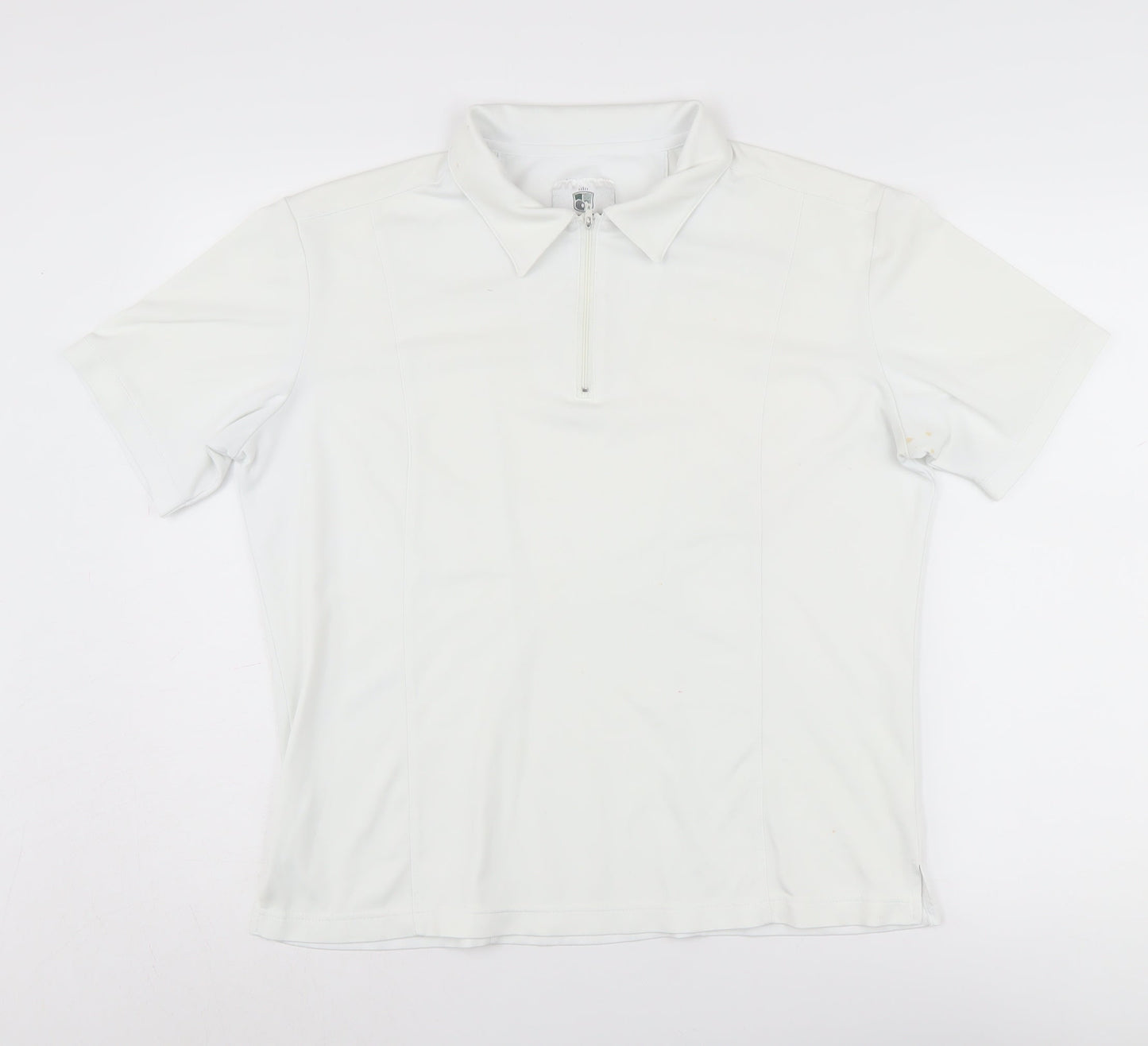 Emsmorn Women's White Polo Top Size 16 Regular Fit