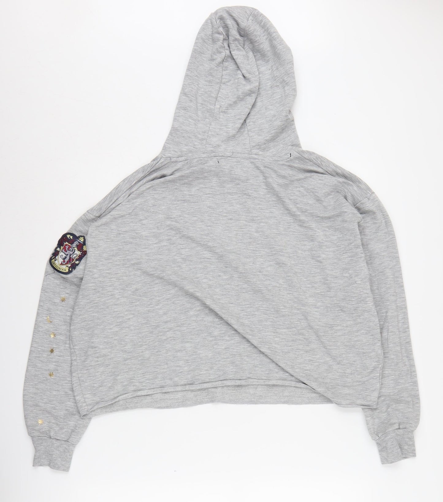 Harry Potter Women's Grey Hoodie, Large, Gryffindor Themed 14-16