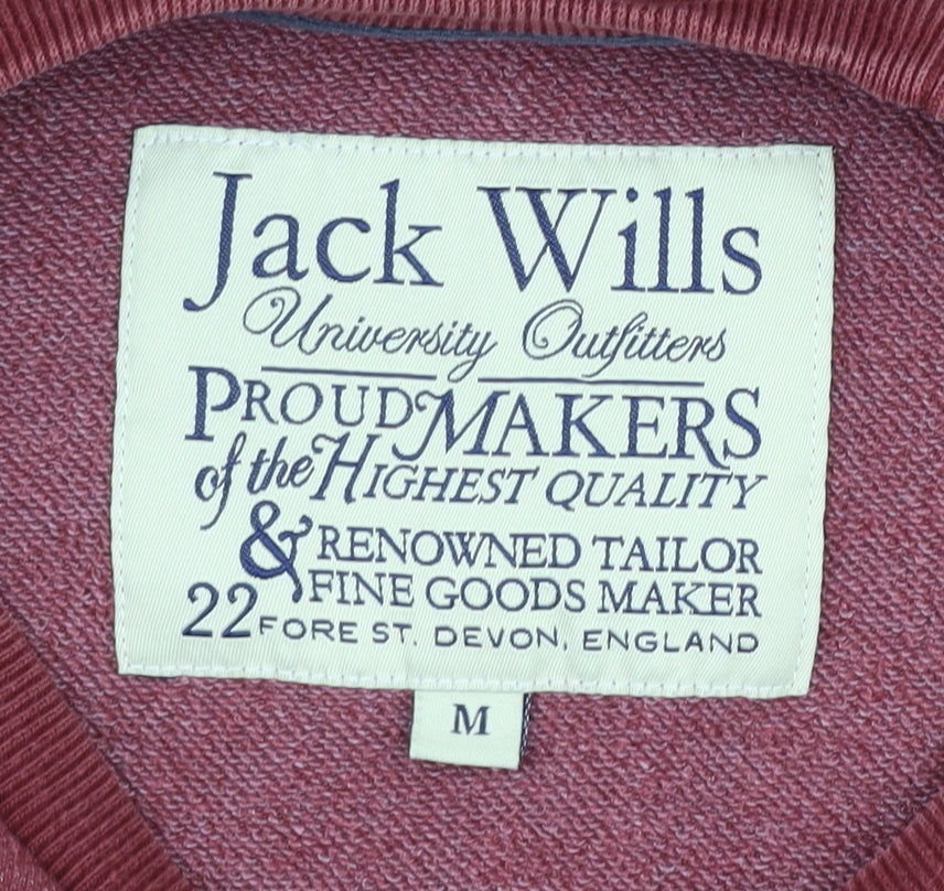 Jack Wills Men's Red Pullover Sweatshirt, Size M