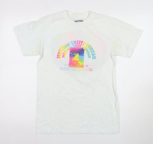 MSFTS REP Men's S Multicolour Trippy Summer T-Shirt