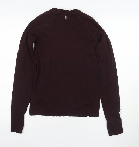 Sweaty Betty London Women's Brown Crew Neck Pullover S
