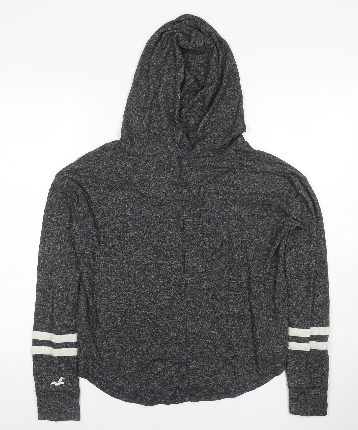Hollister Women's Grey Pullover Hoodie Medium