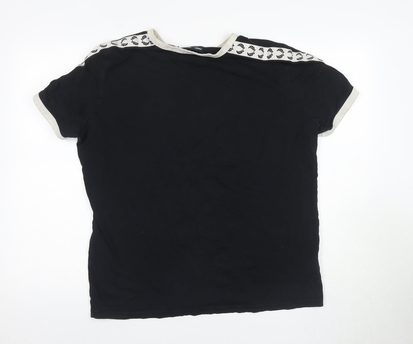 Fred Perry Men's Black L T-Shirt with Logo
