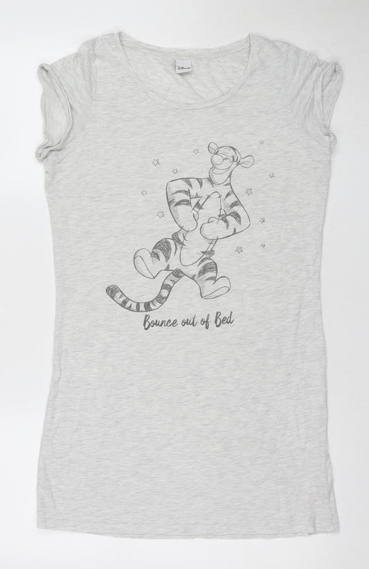 Disney Women's Grey Tigger Nightshirt, Size 6, Graphic Print