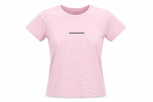 Womens UK Size S ASICS Pink Cotton Blend T-Shirt