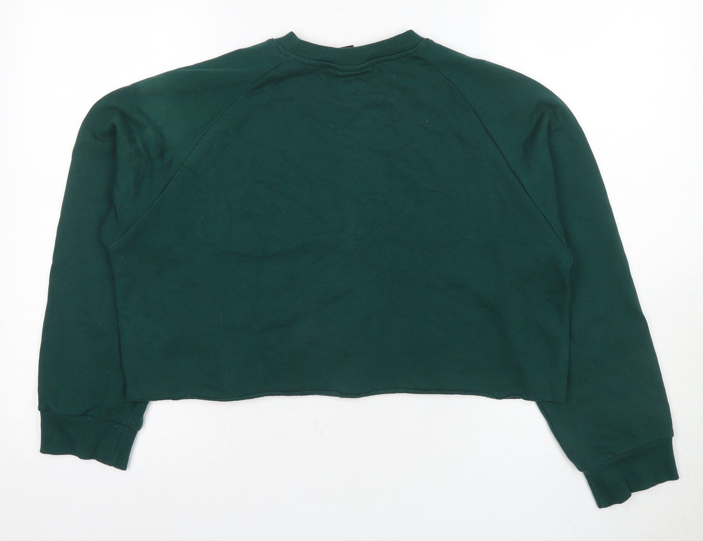 Monki Women's Green Pullover Sweatshirt, Size S, Casual