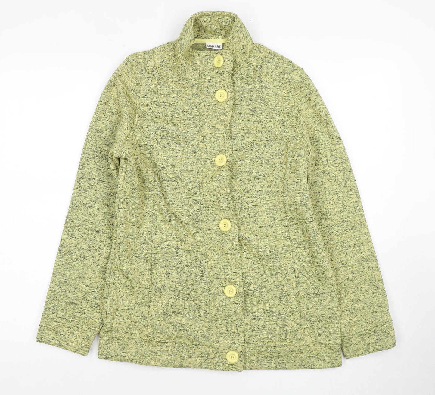 Damart Women's Green Button Knit Jacket S
