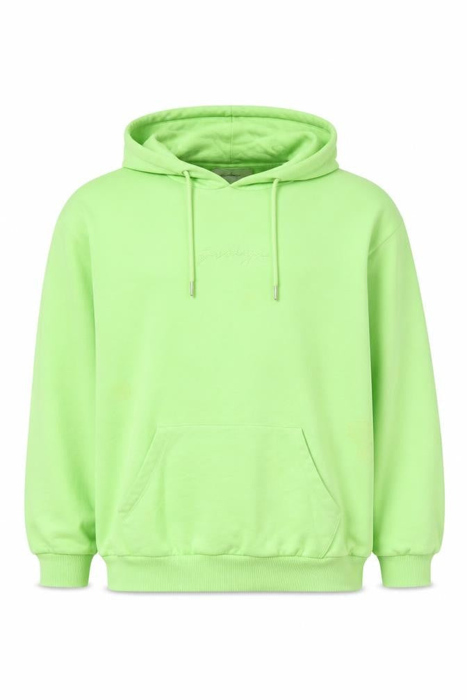 Hype Green Pullover Hoodie, Womens, Size 14, Logo Accent