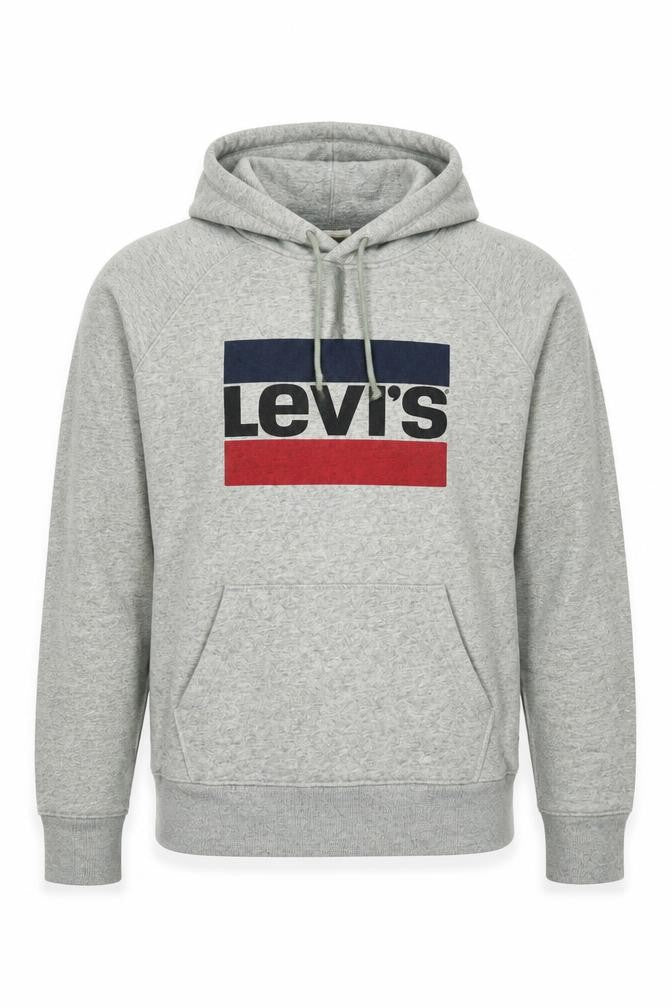 Mens UK M Regular Levi's Grey Pullover Hoodie