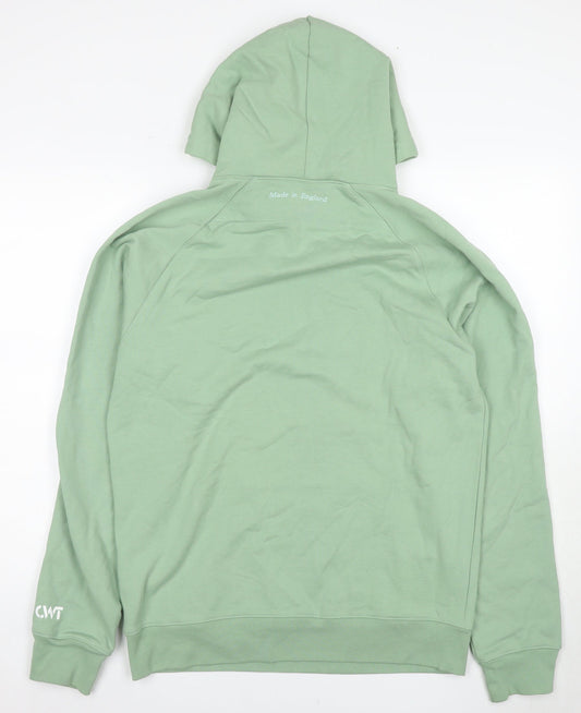 CMT Men's Green Medium Pullover Hoodie with Pockets