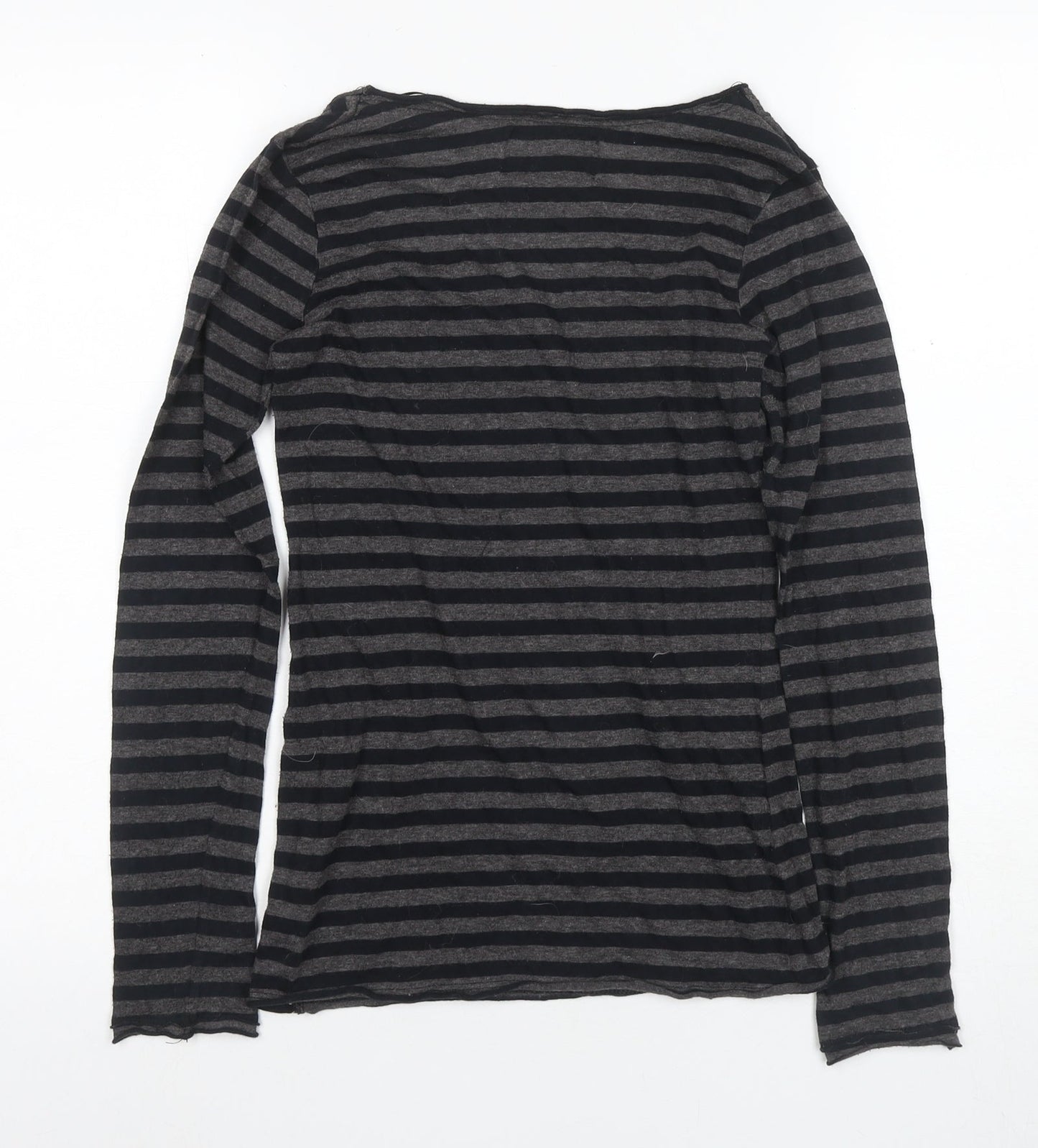 Zara Collection Women's Black Striped T-Shirt Size S