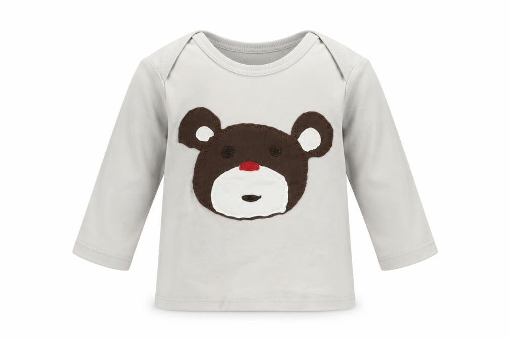 Baby Boden Unisex Grey Animal Print Long Sleeve T-Shirt