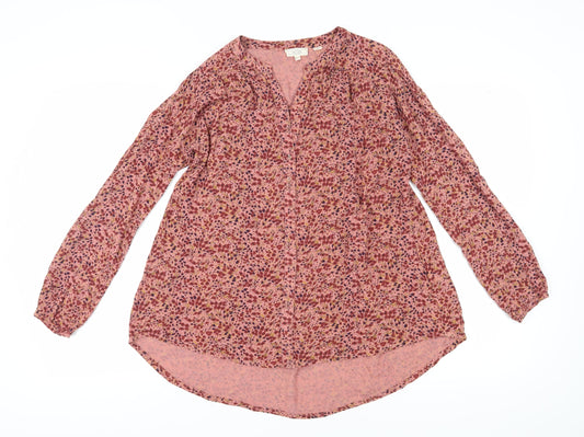 Fat Face Women's Multicoloured Floral Tunic Blouse Size 6