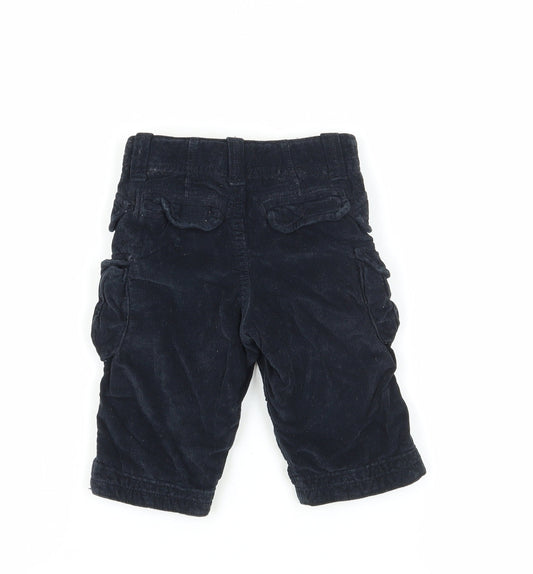 Gap Boys Black Cargo Shorts 6-12 Months, Corduroy, Pockets