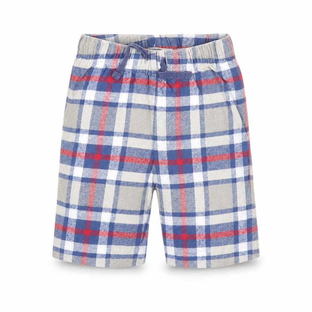 Baby Boden Unisex Plaid Cotton Shorts - Size 36 Months