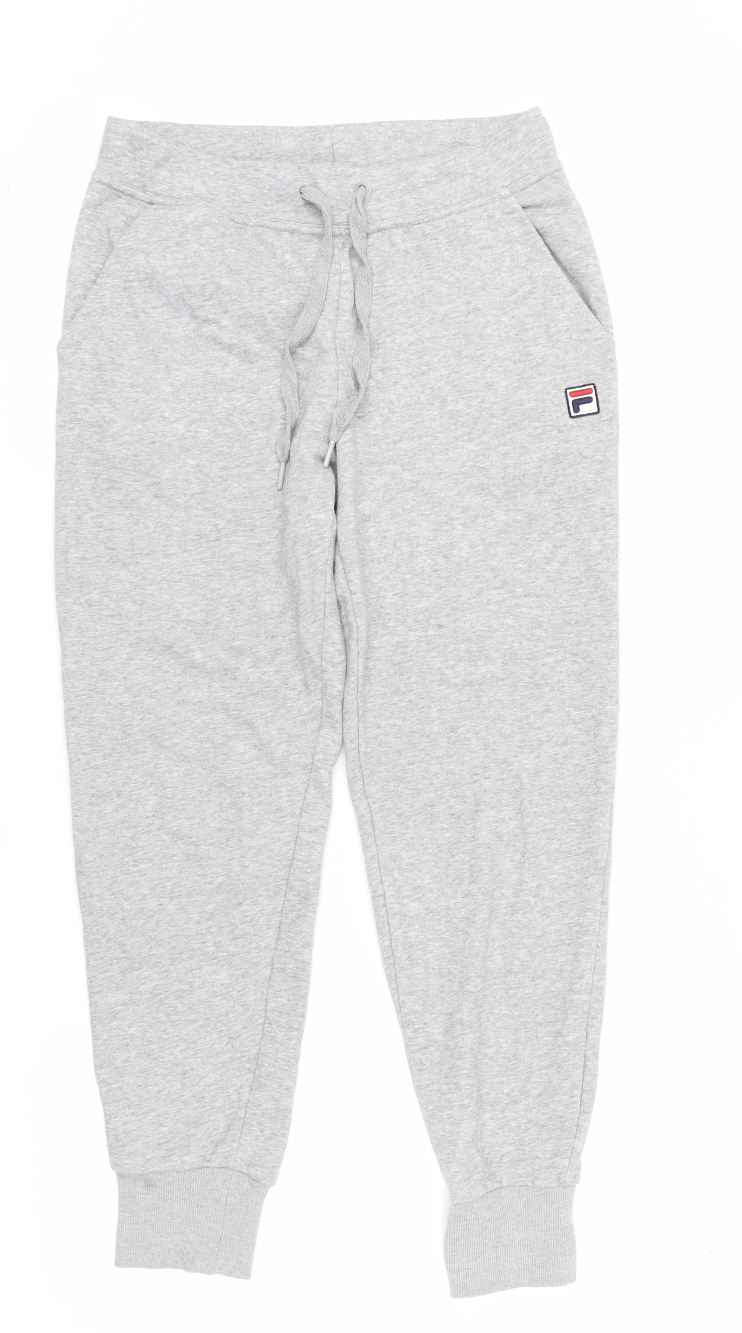 Fila Women's Grey Jogger Trousers, Size M, Activewear