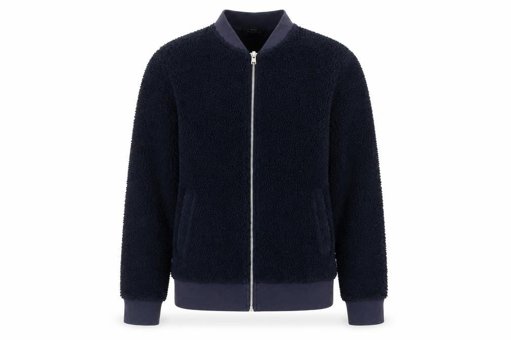 Topman Men's Bomber Jacket Blue M Classic Style