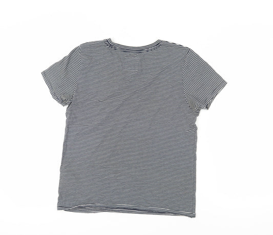 Hollister Women’s Multicoloured Striped T-Shirt M