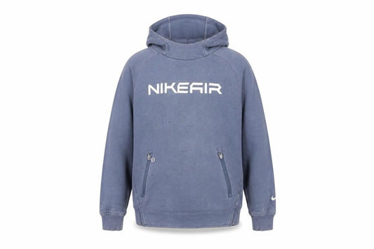 Nike Boys Blue Pullover Hoodie Mid Size Graphic Print