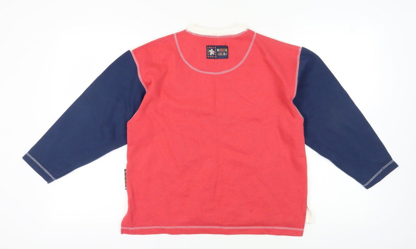 Young Dimensions Girls Floral Multicolour Pullover Sweatshirt