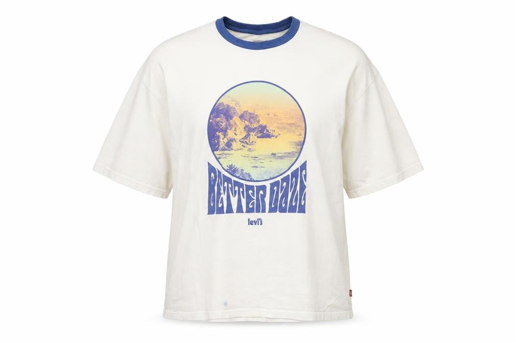 Unisex Adultss UK Size XS Levi's White 100% Cotton T-Shirt