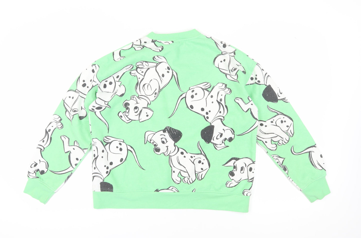 Disney Women's Green 101 Dalmatians Pullover Sweatshirt Size 12