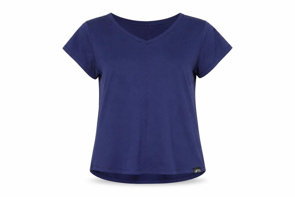 North Ridge Women's Blue V-Neck T-Shirt Size 12