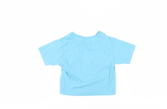 Nike Girls Blue Graphic T-Shirt - 4 Years