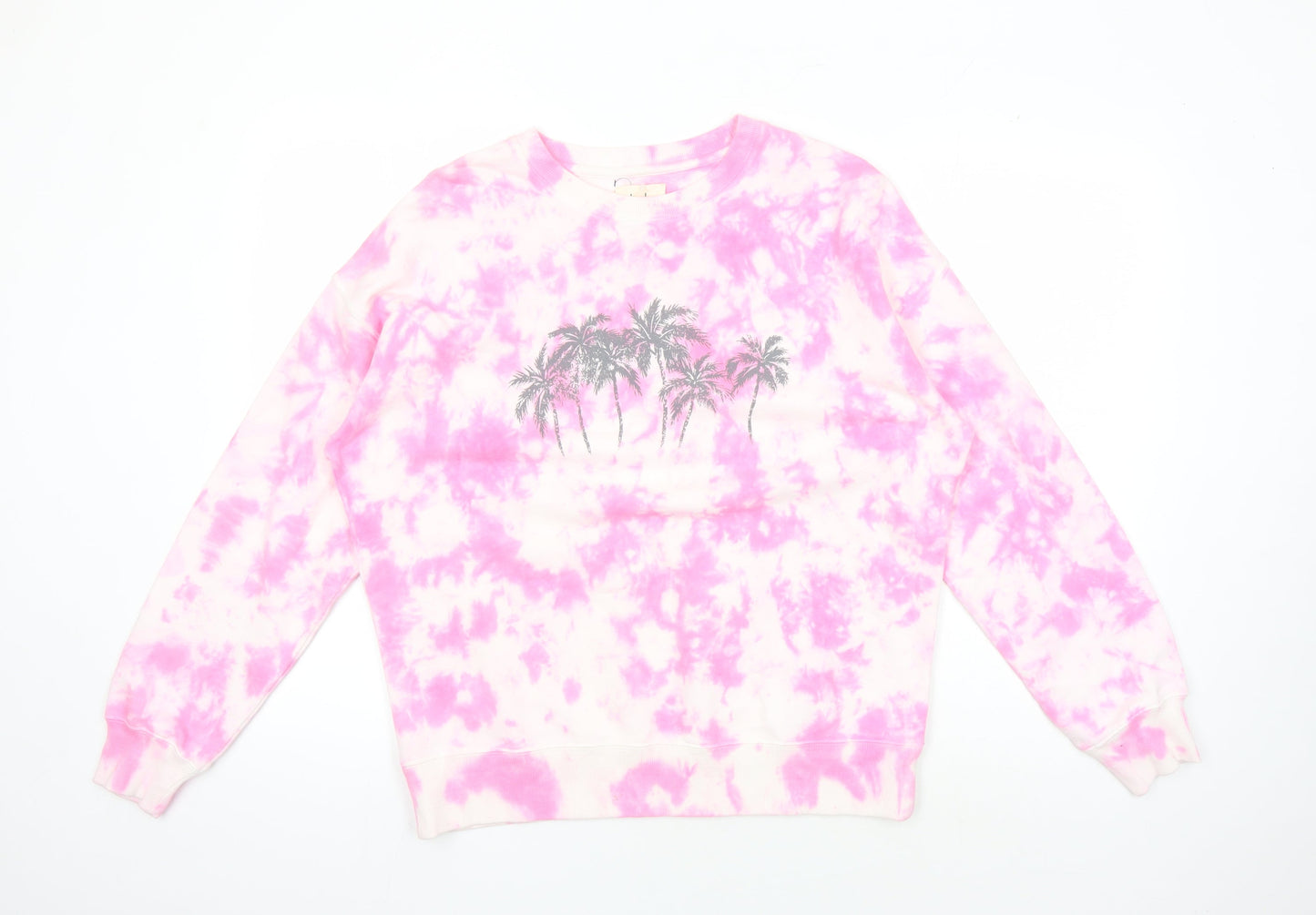 Hush Women's Pink Tie-Dye Sweatshirt, Size S, Lightweight
